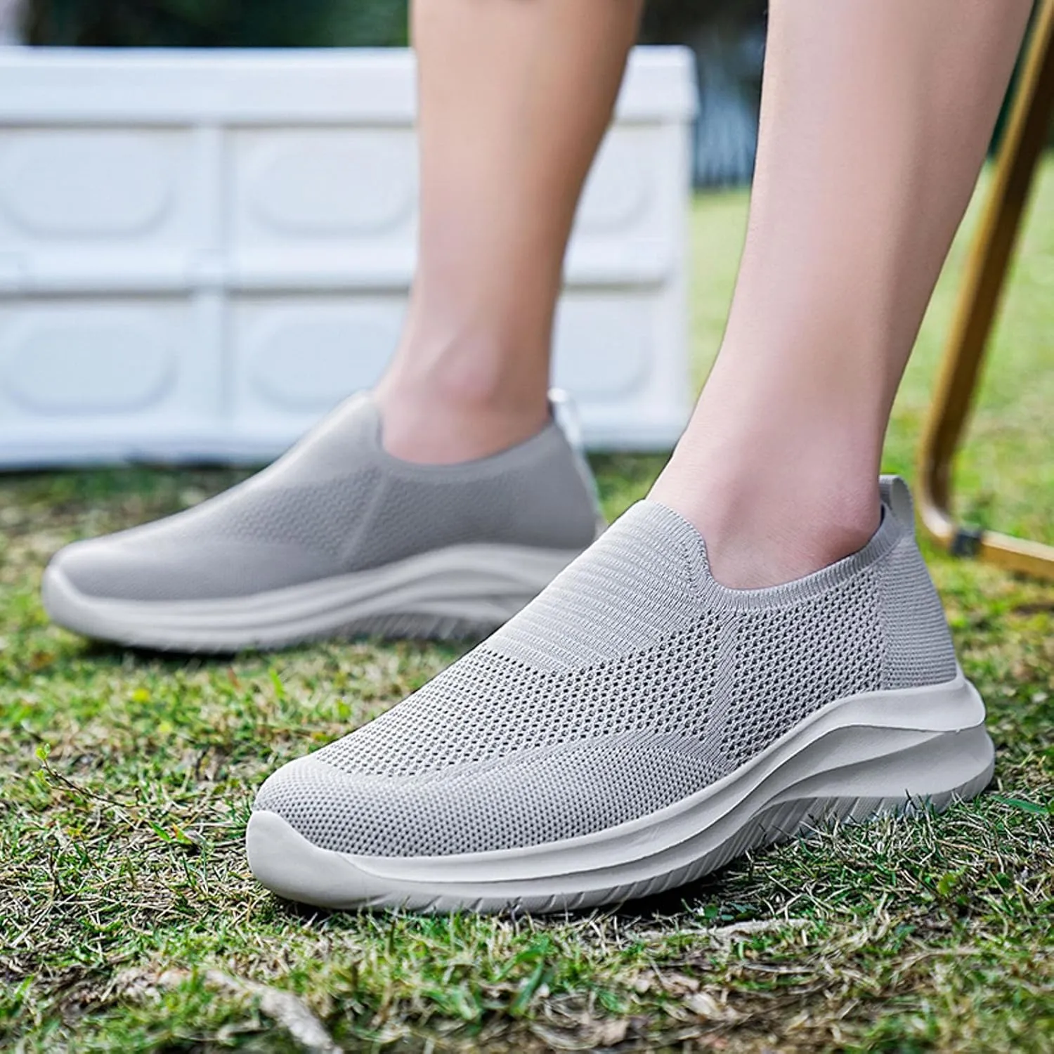 Mens Minimalist Shoes Breathable Mesh Loafers Comfortable Flat Bottomed Minimalist Shoes Mens Sneaker Slippers Size 12