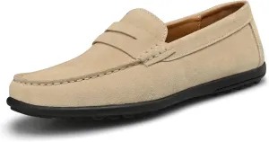 Men’s Moccasins Loafers Casual Leather Slip-On Driving Shoes Dress Comfortable & Light-Weight