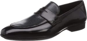 Men's Oxford Penny Loafer, Navy, 24.5~25.0 cm 2E