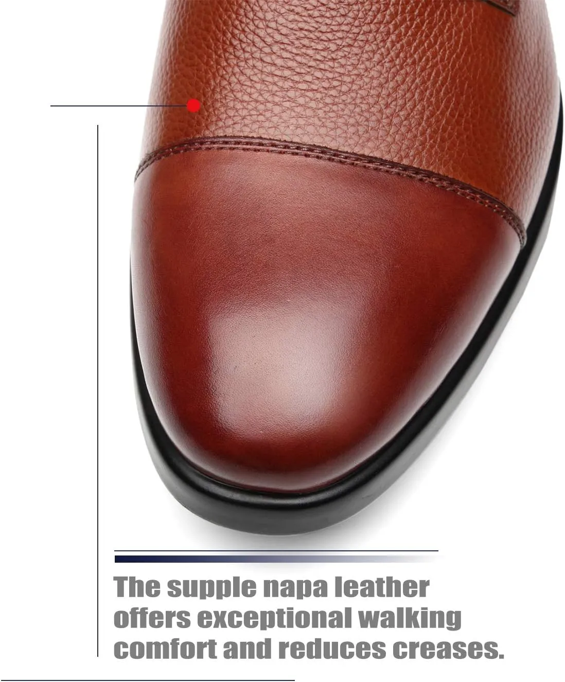 Men's Oxfords Classic Modern Round Captoe Shoes