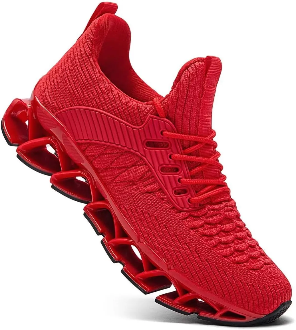 Mens Slip on Running Walking Shoes Blade Tennis Casual Fashion Sneakers Comfort Non Slip Work Sport Athletic Trainer