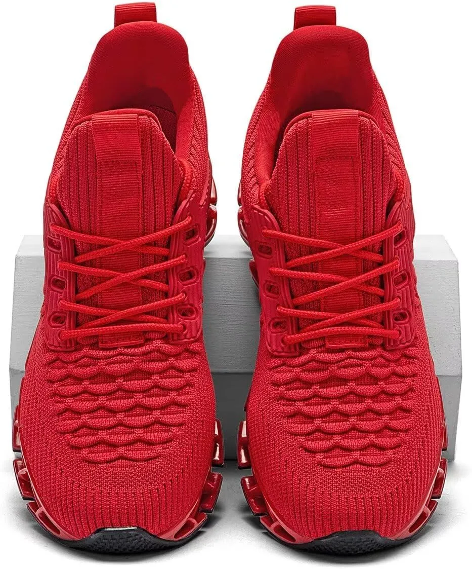 Mens Slip on Running Walking Shoes Blade Tennis Casual Fashion Sneakers Comfort Non Slip Work Sport Athletic Trainer