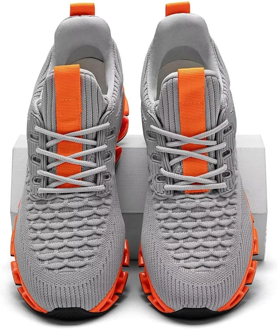 Mens Slip on Running Walking Shoes Blade Tennis Casual Fashion Sneakers Comfort Non Slip Work Sport Athletic Trainer