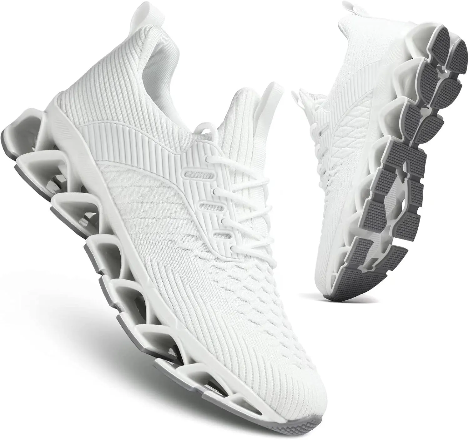 Men's Slip on Walking Running Shoes Blade Tennis Casual Fashion Sneakers Comfort Non Slip Work Sport Athletic Trainer