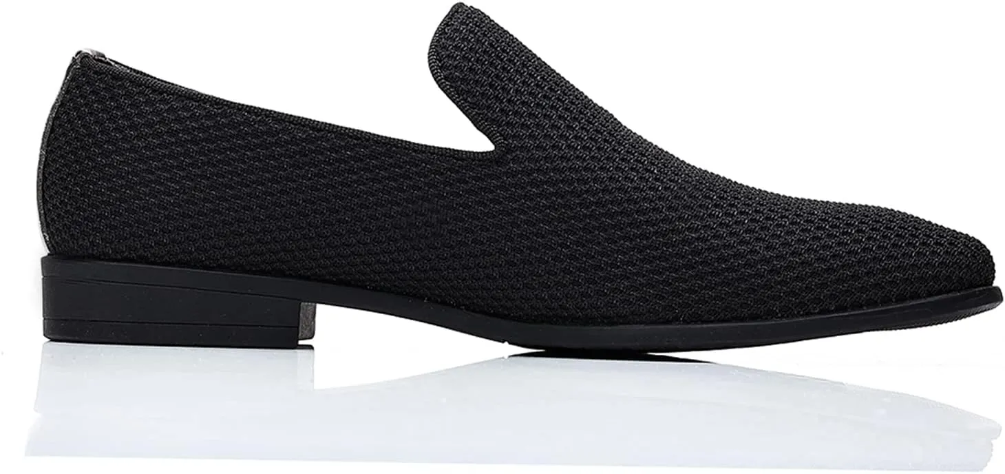 Mens Tuxedo Dress Loafers Slip On Formal Wedding Shoes
