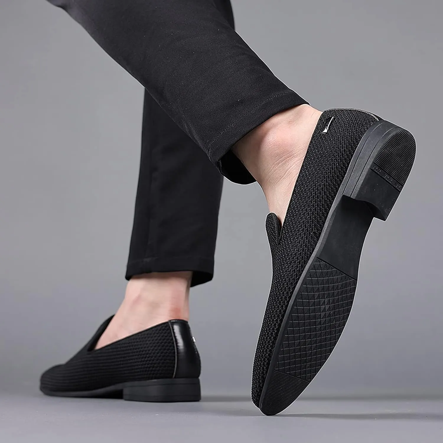 Mens Tuxedo Dress Loafers Slip On Formal Wedding Shoes