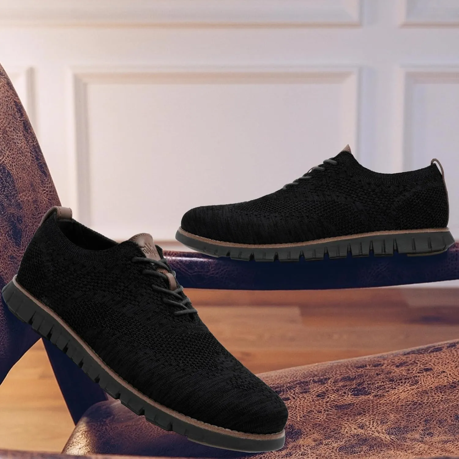 Men's Wide Casual Dress Shoes Business Casual Sneaker Shoes for Men
