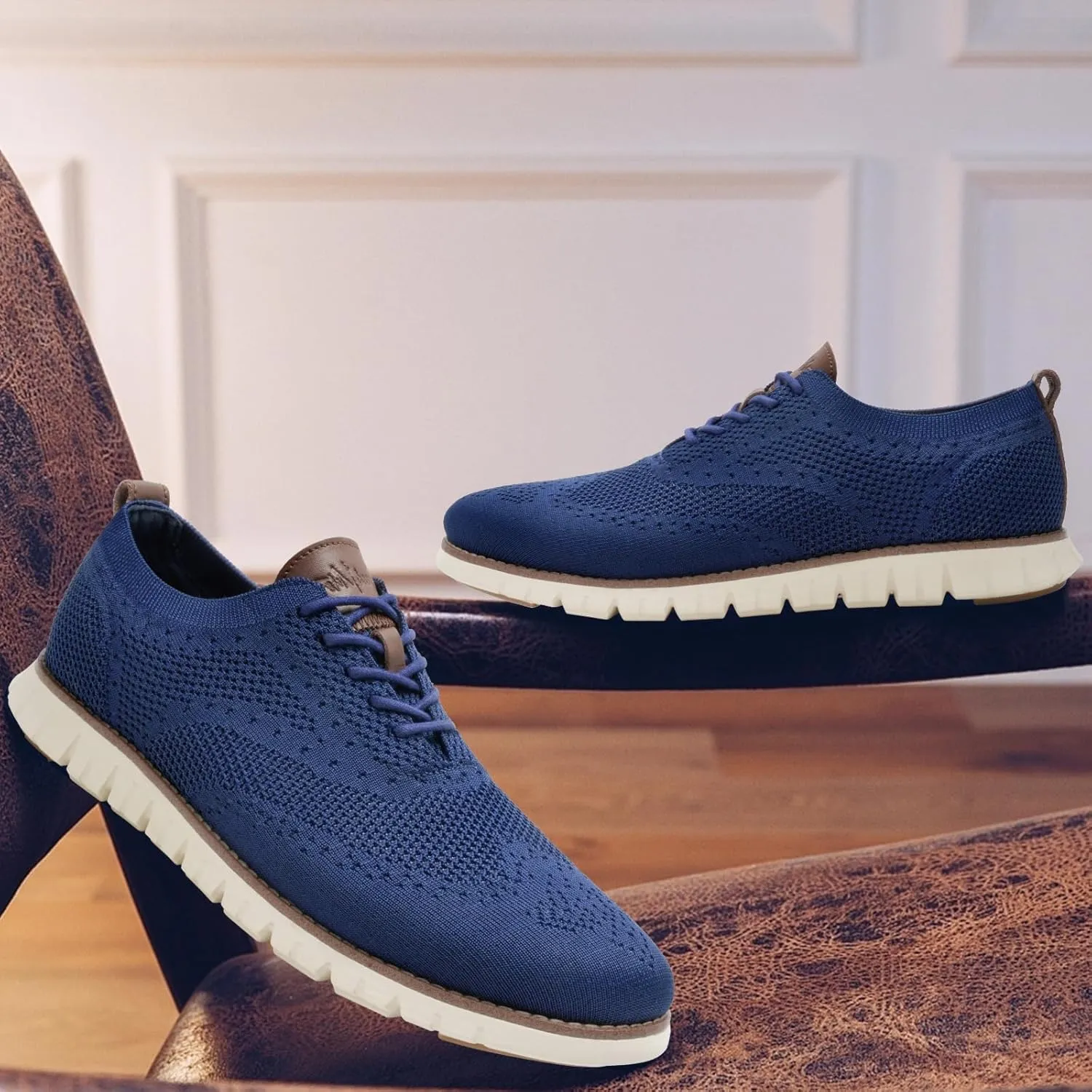 Men's Wide Casual Dress Shoes Business Casual Sneaker Shoes for Men