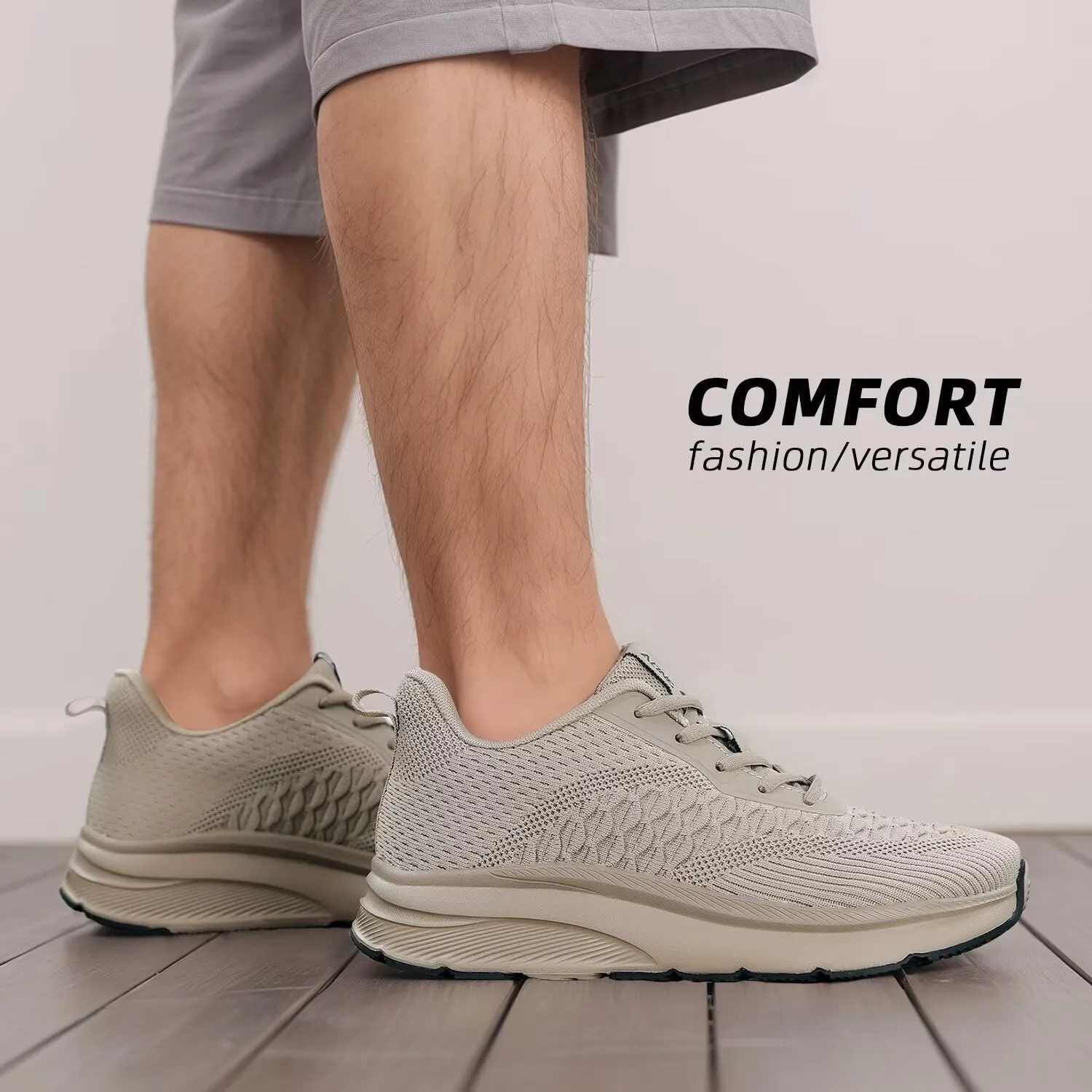 Men's Wide Toe Walking Shoes Casual Trail Running Sneakers Cross-Trainer Tennis Non Slip Athletic Gym Workout Soft Sole