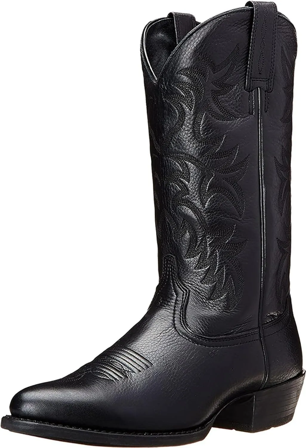Men's Winter Work Boots, Pull-On, Wide Calf, Pointed Toe, Lightweight, Slip Resistant, Waterproof, Brown, US 7.5 to US 13