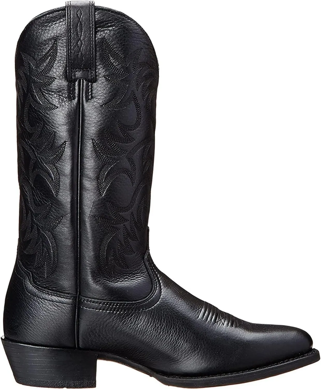 Men's Winter Work Boots, Pull-On, Wide Calf, Pointed Toe, Lightweight, Slip Resistant, Waterproof, Brown, US 7.5 to US 13