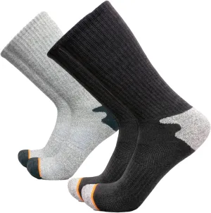 Michael Ellis BIG Work Boot & Hiking Socks Grey 2-Pack - Wide (Men's Size 16-22)
