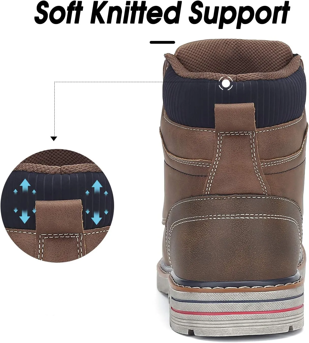 Mishansha unisex adult Lining Outdoor Anti Slip Water Resistant Warm Snow Boot