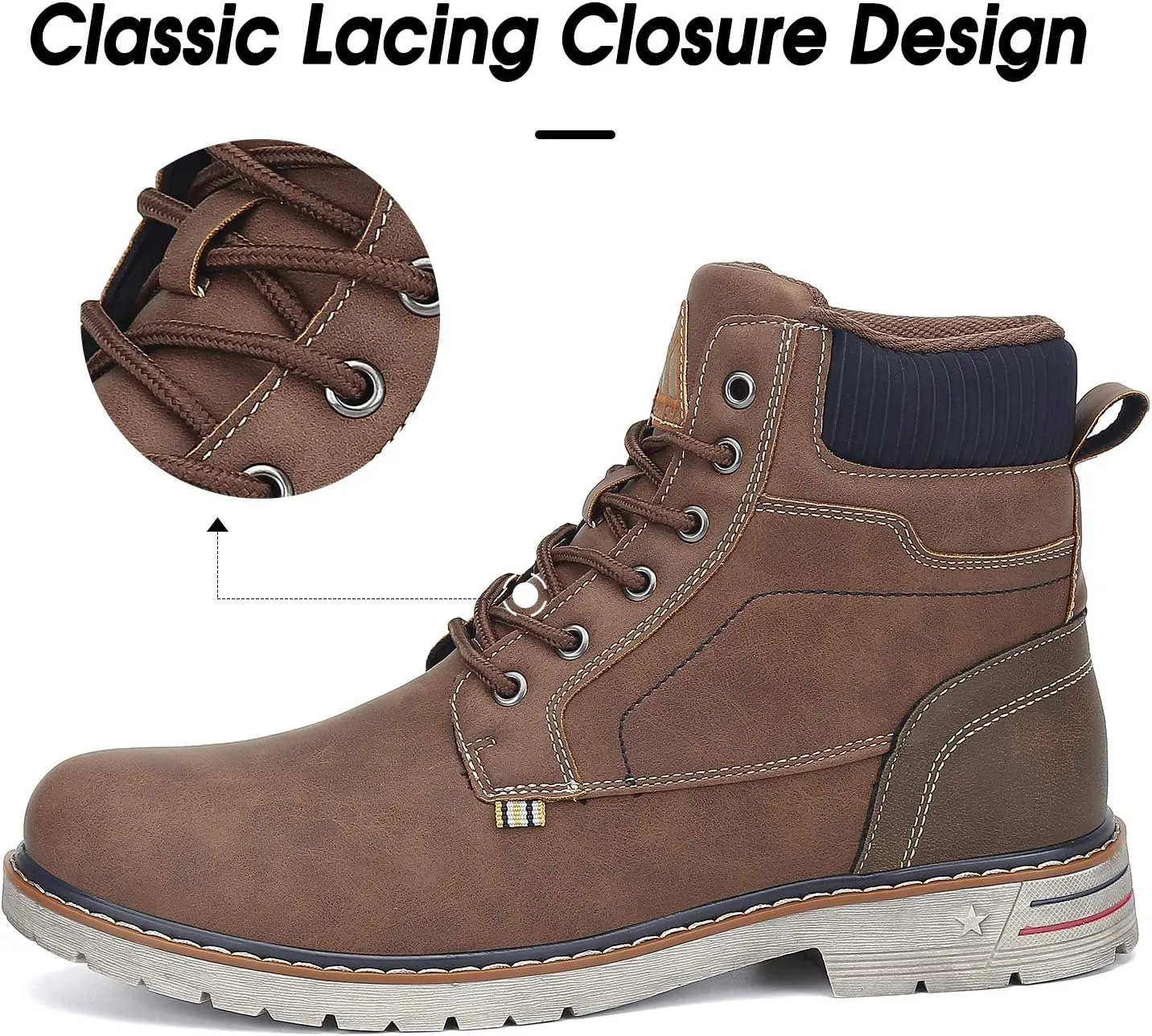 Mishansha unisex adult Lining Outdoor Anti Slip Water Resistant Warm Snow Boot