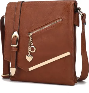 MKF Collection Crossbody Bags for Women, Sling bag Vegan Leather Shoulder bag Ladies Small Purse Handbag by Mia K