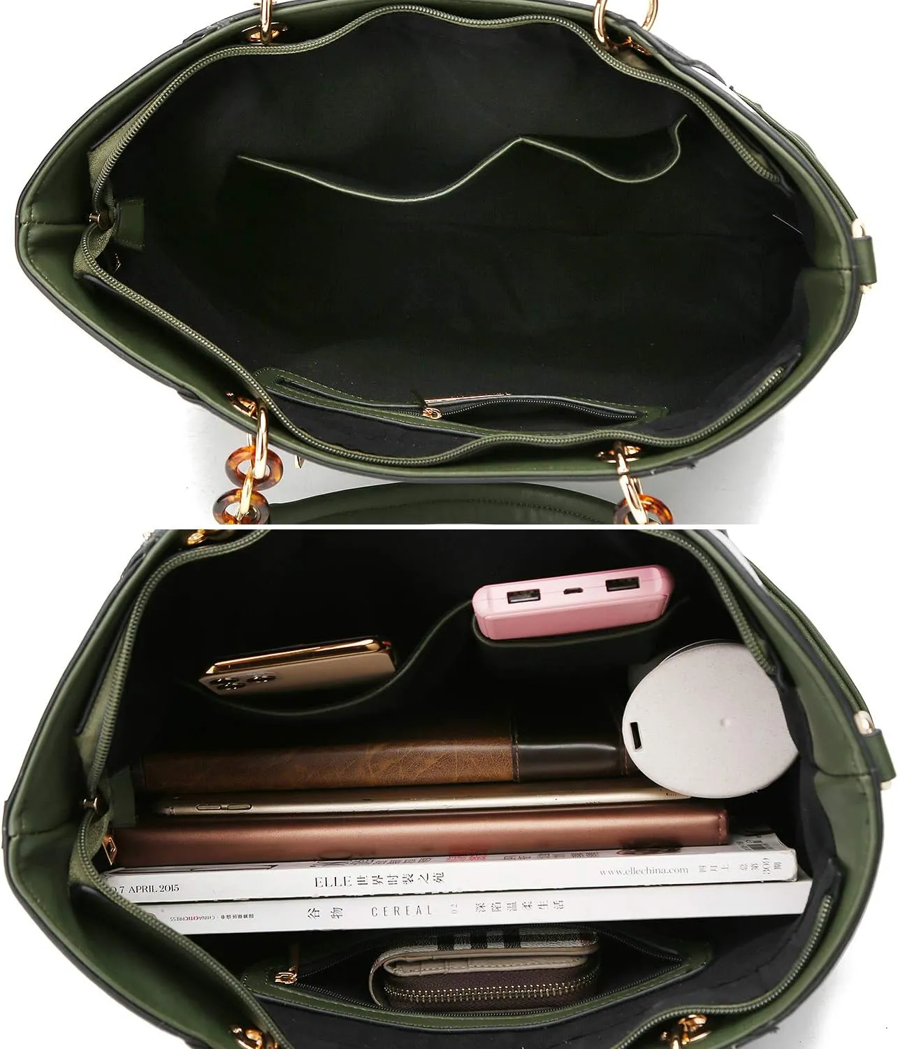MKF Collection Tote Bag for Women, Handbag Set with Wallet-Top-Handle- Vegan Leather Purse