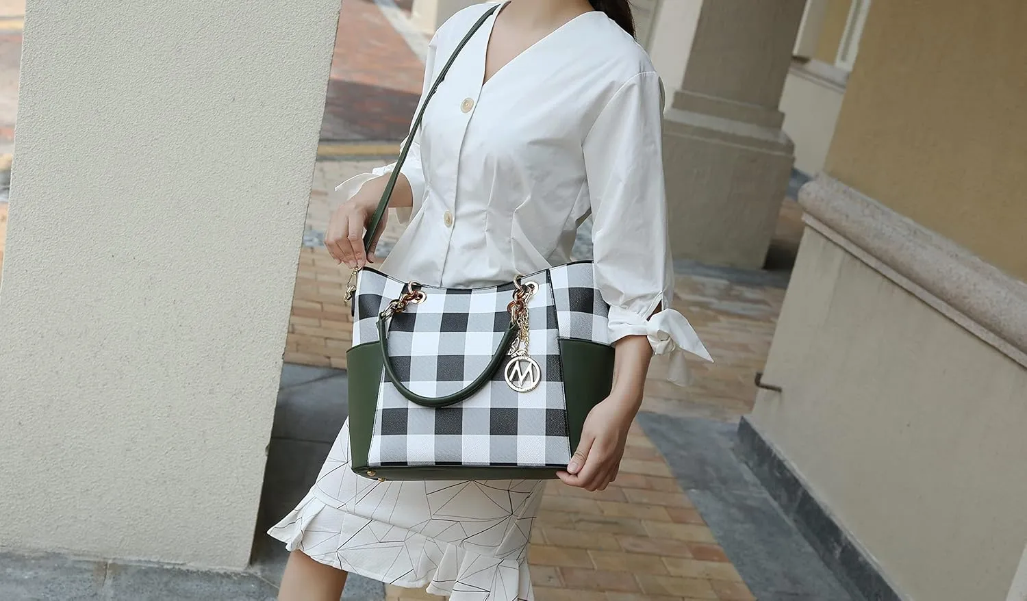 MKF Collection Tote Bag for Women, Handbag Set with Wallet-Top-Handle- Vegan Leather Purse