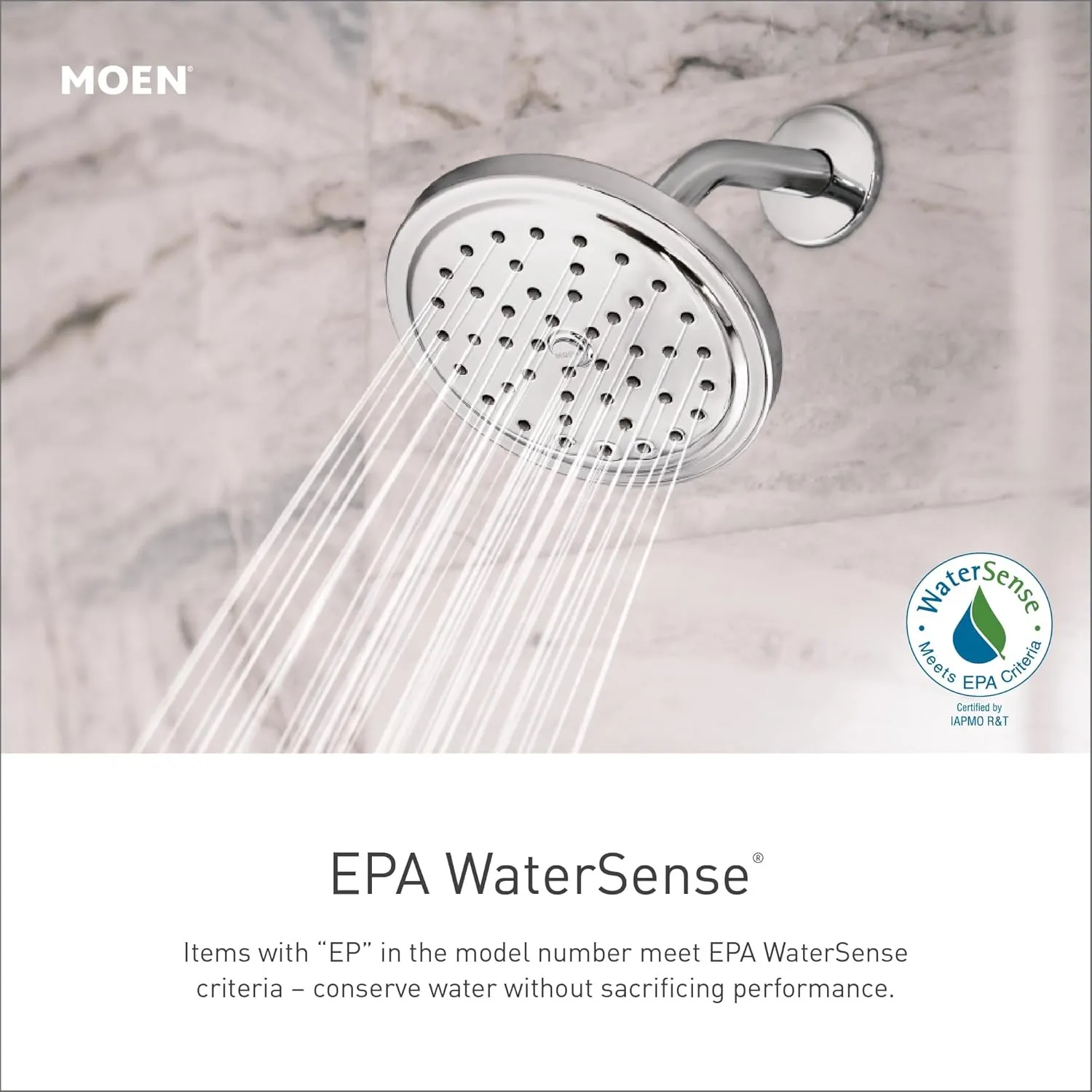 Moen Chrome Eco-Performance 5-Function Handheld Shower with 30-Inch Slide Bar and 69-Inch Hose, 3558EP