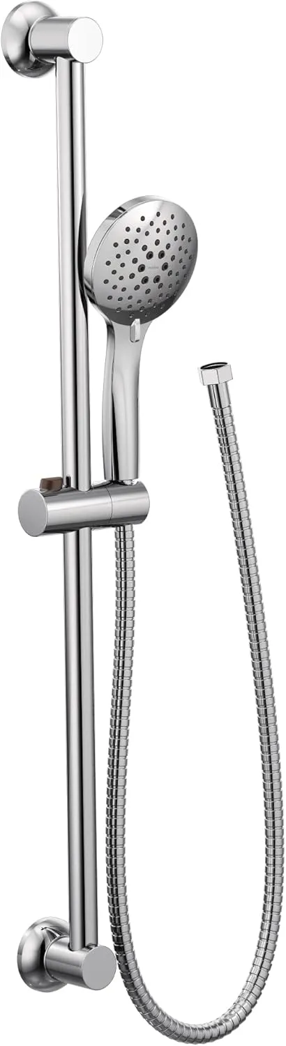 Moen Chrome Eco-Performance 5-Function Handheld Shower with 30-Inch Slide Bar and 69-Inch Hose, 3558EP