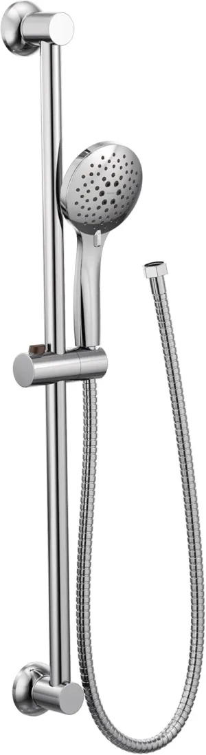 Moen Chrome Eco-Performance 5-Function Handheld Shower with 30-Inch Slide Bar and 69-Inch Hose, 3558EP