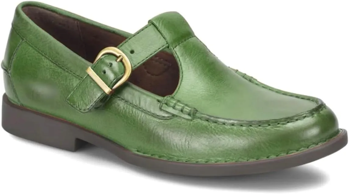 MOOMMO Women Vintage Flat Loafers Round Closed Toe Slip On Oxford Loafer Shoes Burnished Matte Flat Penny Loafers Buckle T-Strap Dressy Office Work Flats Comfy Daily Driver Loafer Flats Chic 4-11 M US
