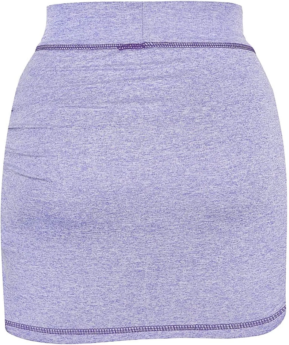 MOQIVGI Women Ruched Workout Skirts Inner Shorts Athletic Sports Golf Run Skorts with Pockets