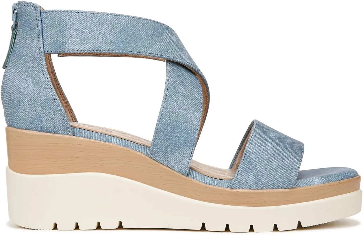 Naturalizer Soul Women's Goodtimes Crisscross Strappy Wedge Sandal