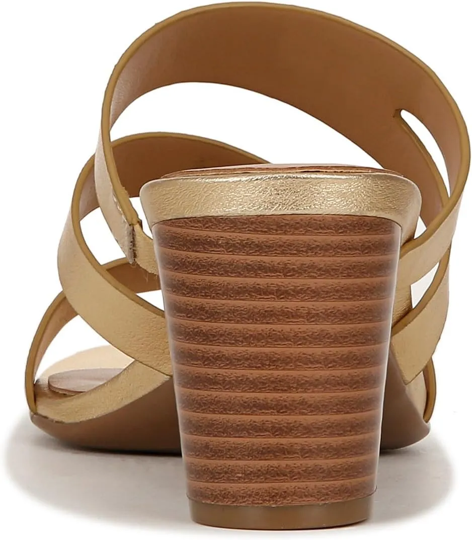 Naturalizer Women's Beaming Strappy Slide Heeled Sandal
