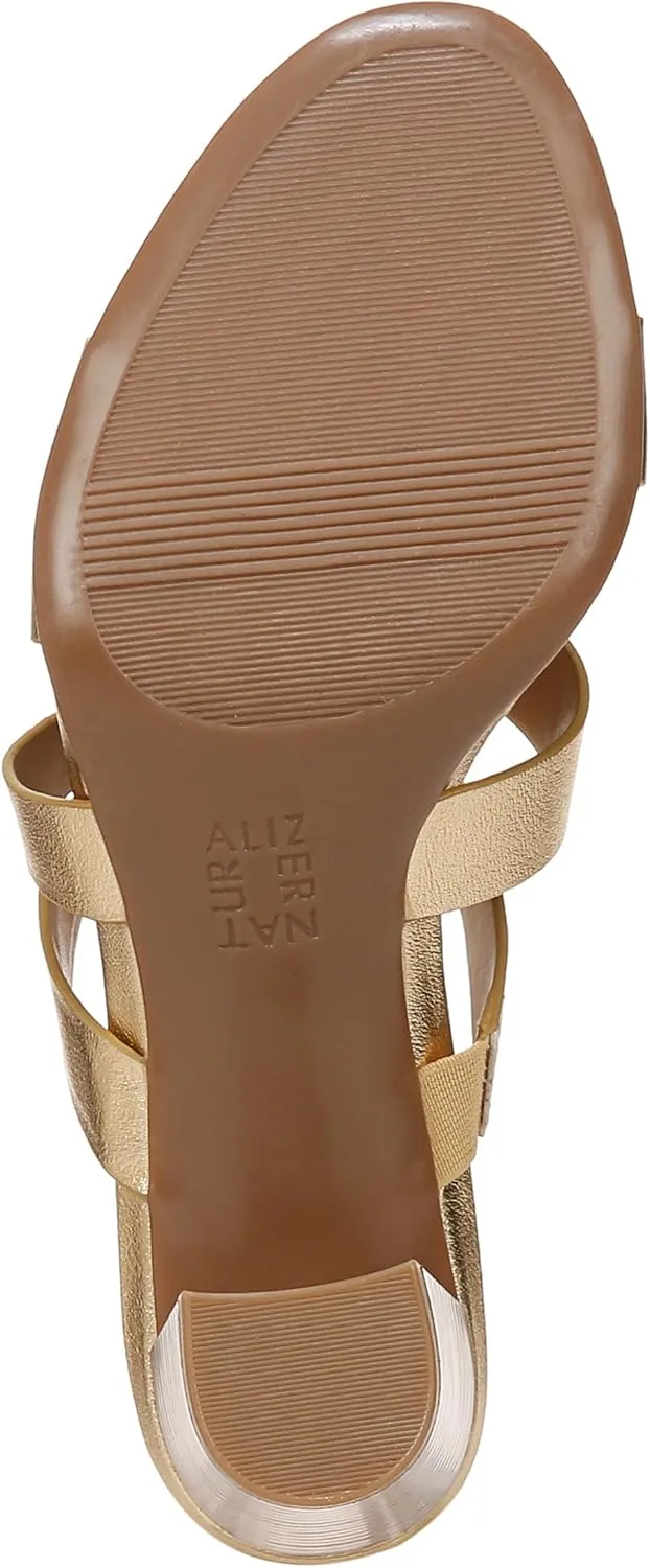 Naturalizer Women's Beaming Strappy Slide Heeled Sandal
