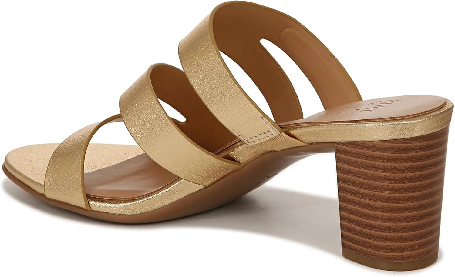 Naturalizer Women's Beaming Strappy Slide Heeled Sandal