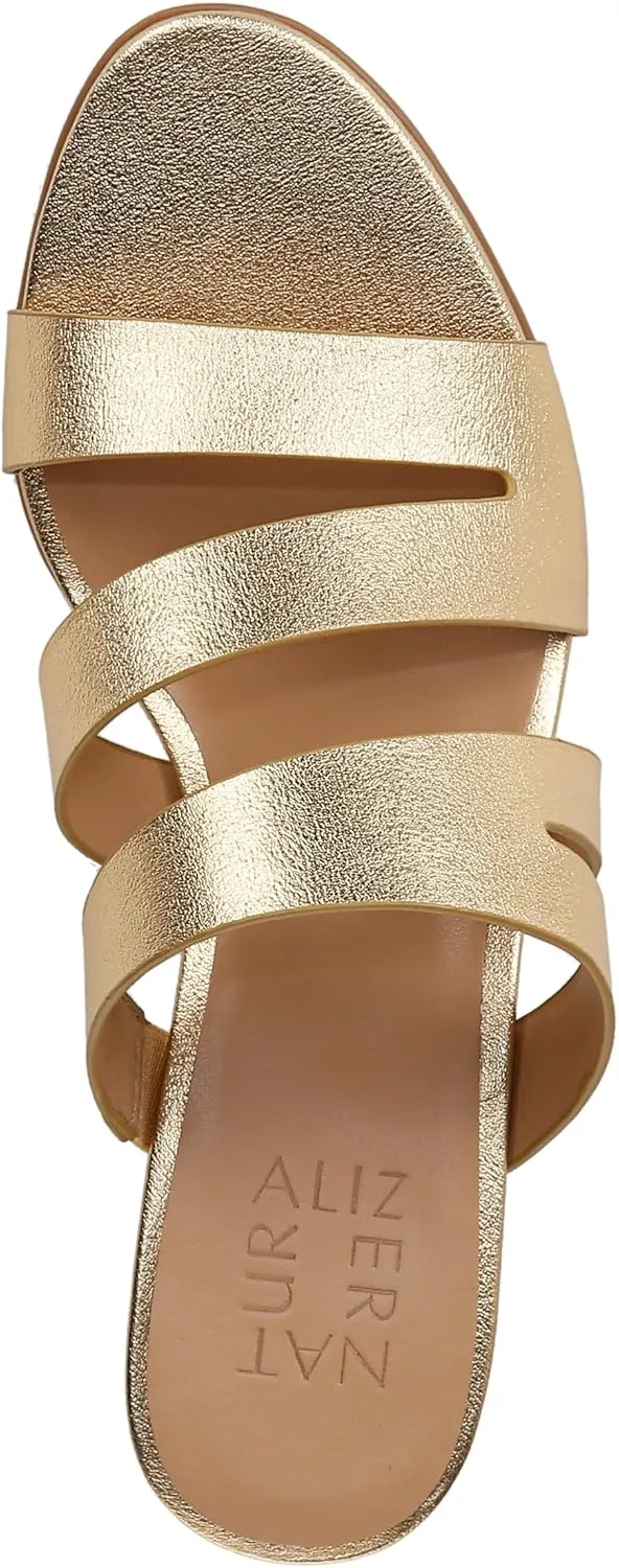 Naturalizer Women's Beaming Strappy Slide Heeled Sandal