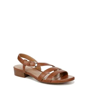 Naturalizer Womens Hilma Strappy Flat Dress Sandal English Tea Brown 9 M