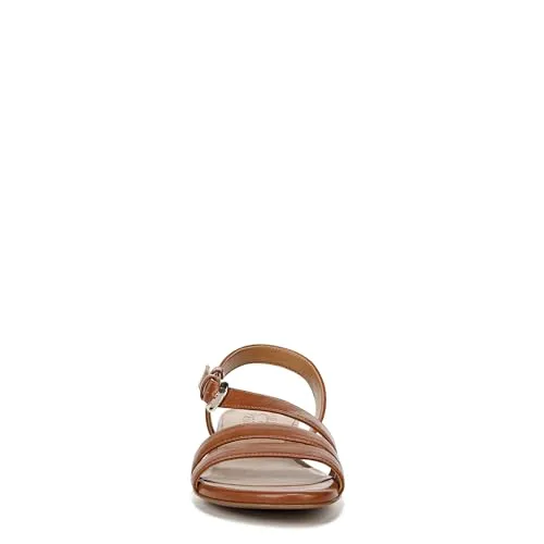 Naturalizer Womens Hilma Strappy Flat Dress Sandal English Tea Brown 9 M