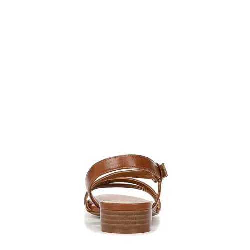 Naturalizer Womens Hilma Strappy Flat Dress Sandal English Tea Brown 9 M