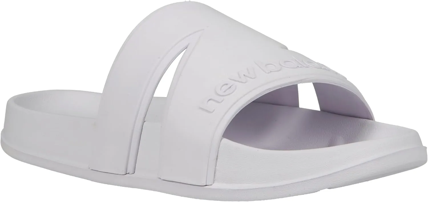 New Balance Men's Slide Sandal, White, One Size