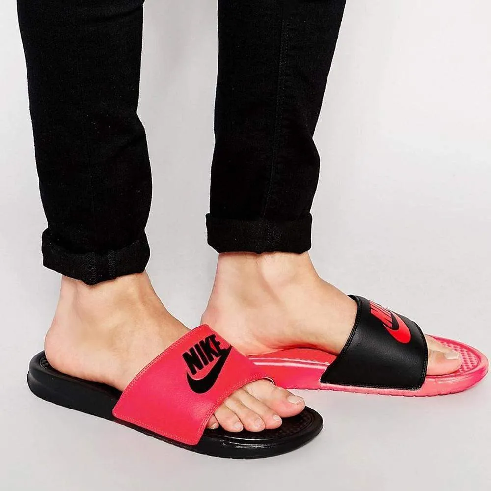 Nike Benassi JDI Mismatch University Red & Black