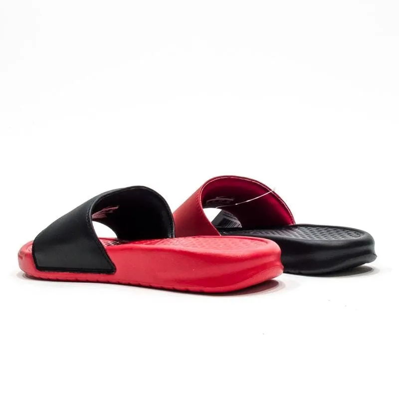 Nike Benassi JDI Mismatch University Red & Black