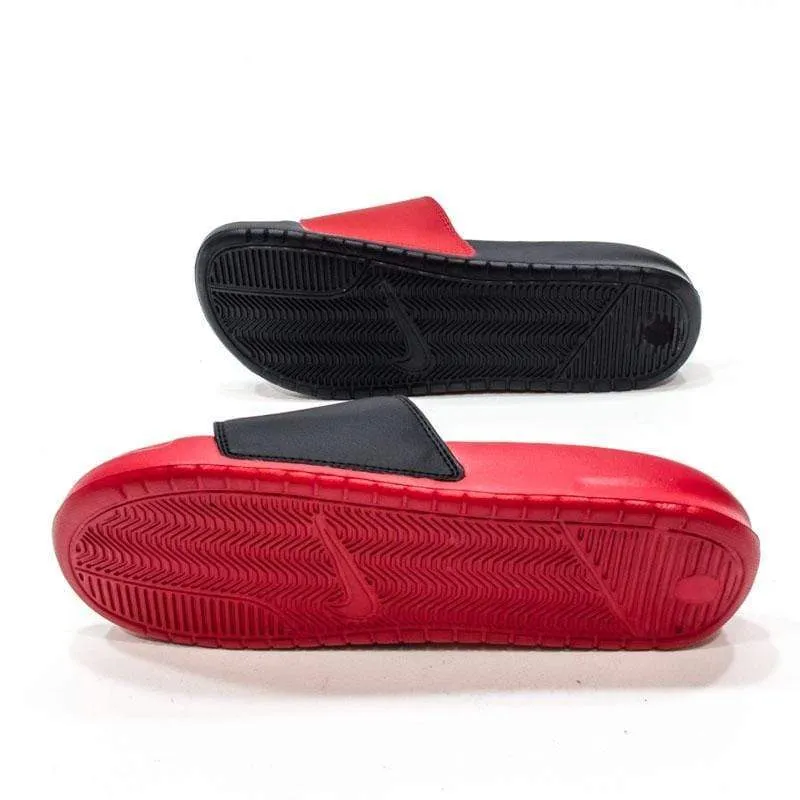 Nike Benassi JDI Mismatch University Red & Black