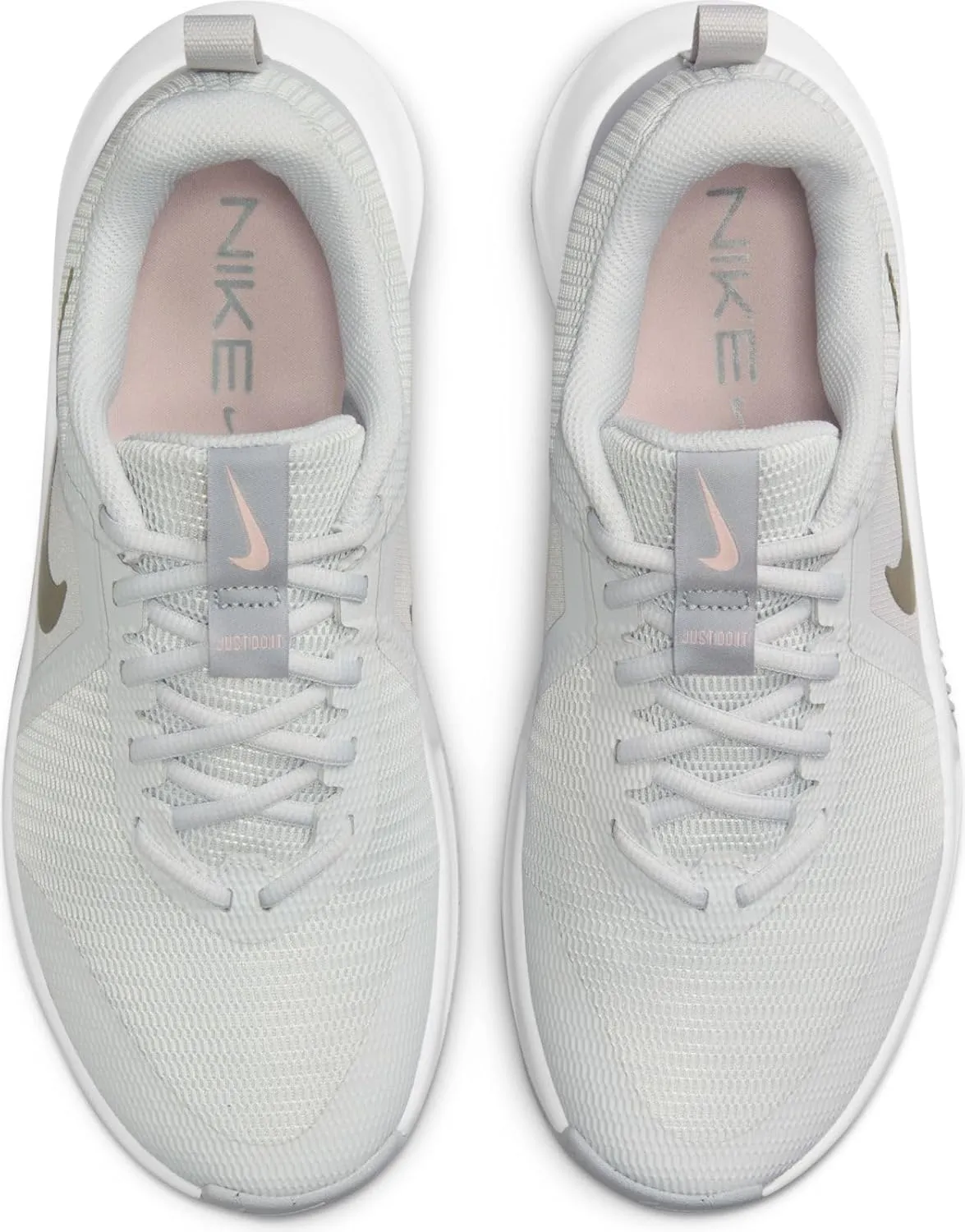 Nike MC Trainer 3 Women's Workout Shoes (FQ1830-002, Photon Dust/White/Light Smoke Grey/Metallic Pewter)
