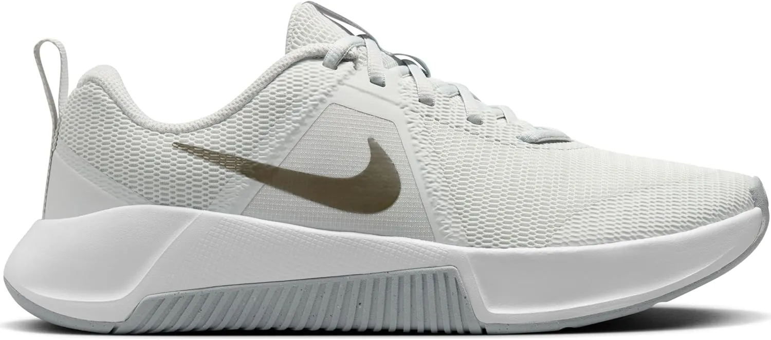 Nike MC Trainer 3 Women's Workout Shoes (FQ1830-002, Photon Dust/White/Light Smoke Grey/Metallic Pewter)