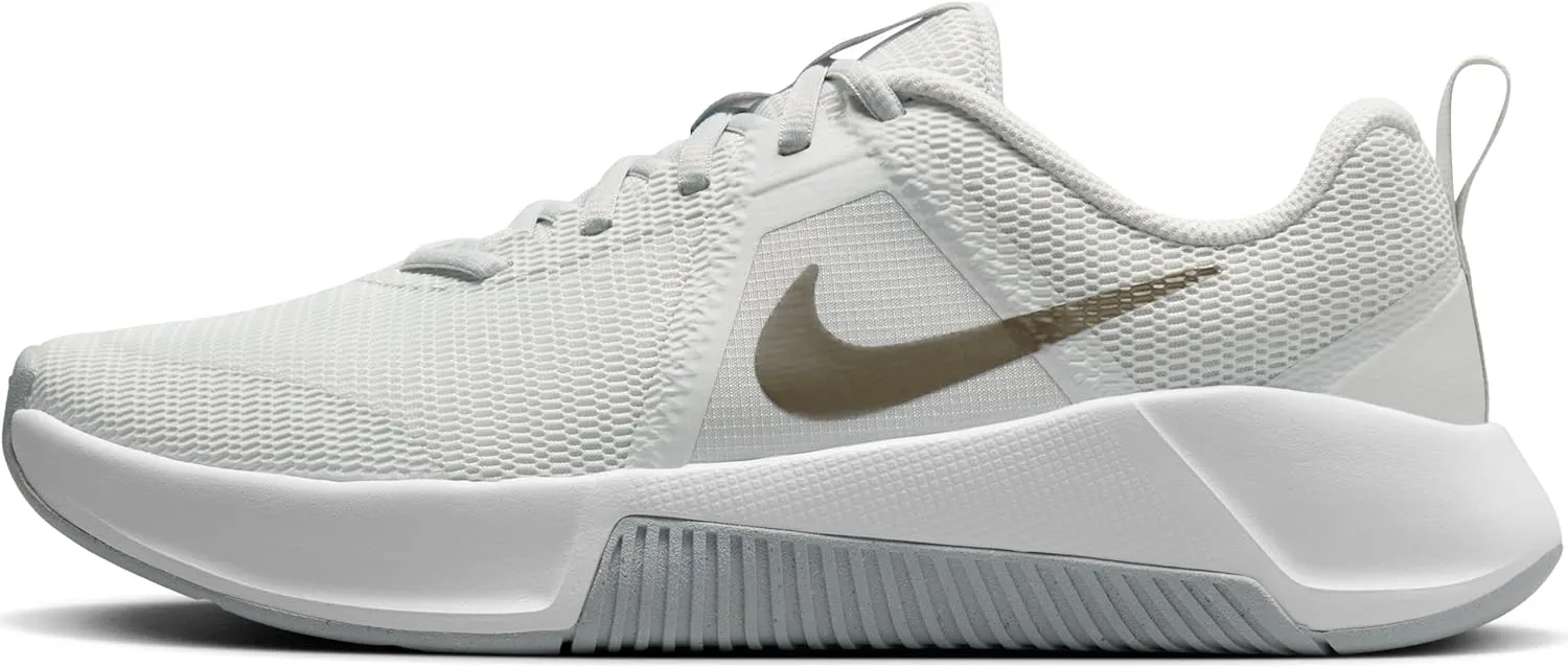 Nike MC Trainer 3 Women's Workout Shoes (FQ1830-002, Photon Dust/White/Light Smoke Grey/Metallic Pewter)