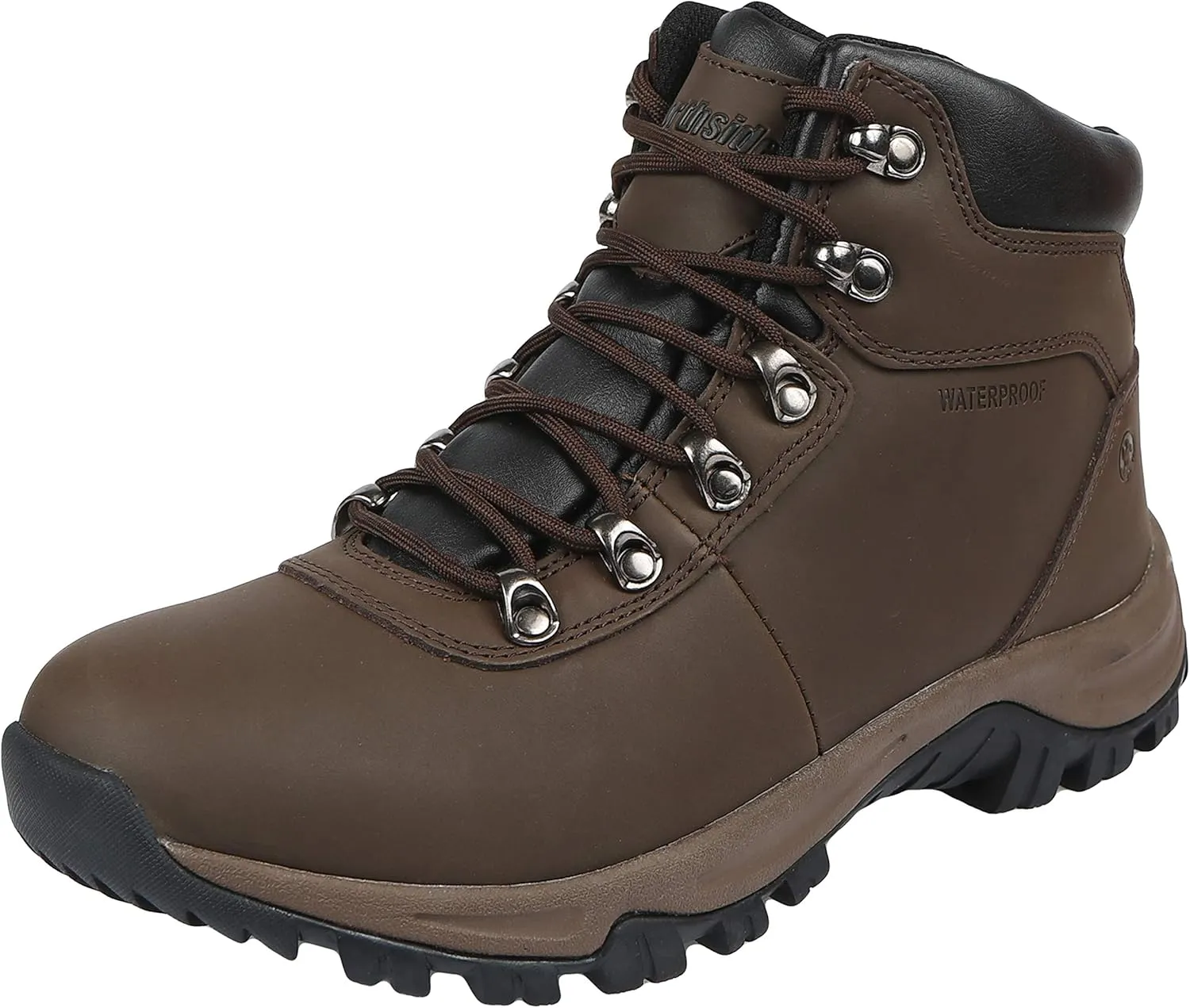 Northside Mens Boulder Mountain Mid Waterproof Leather Hiking Boot, Brown, 11 M US