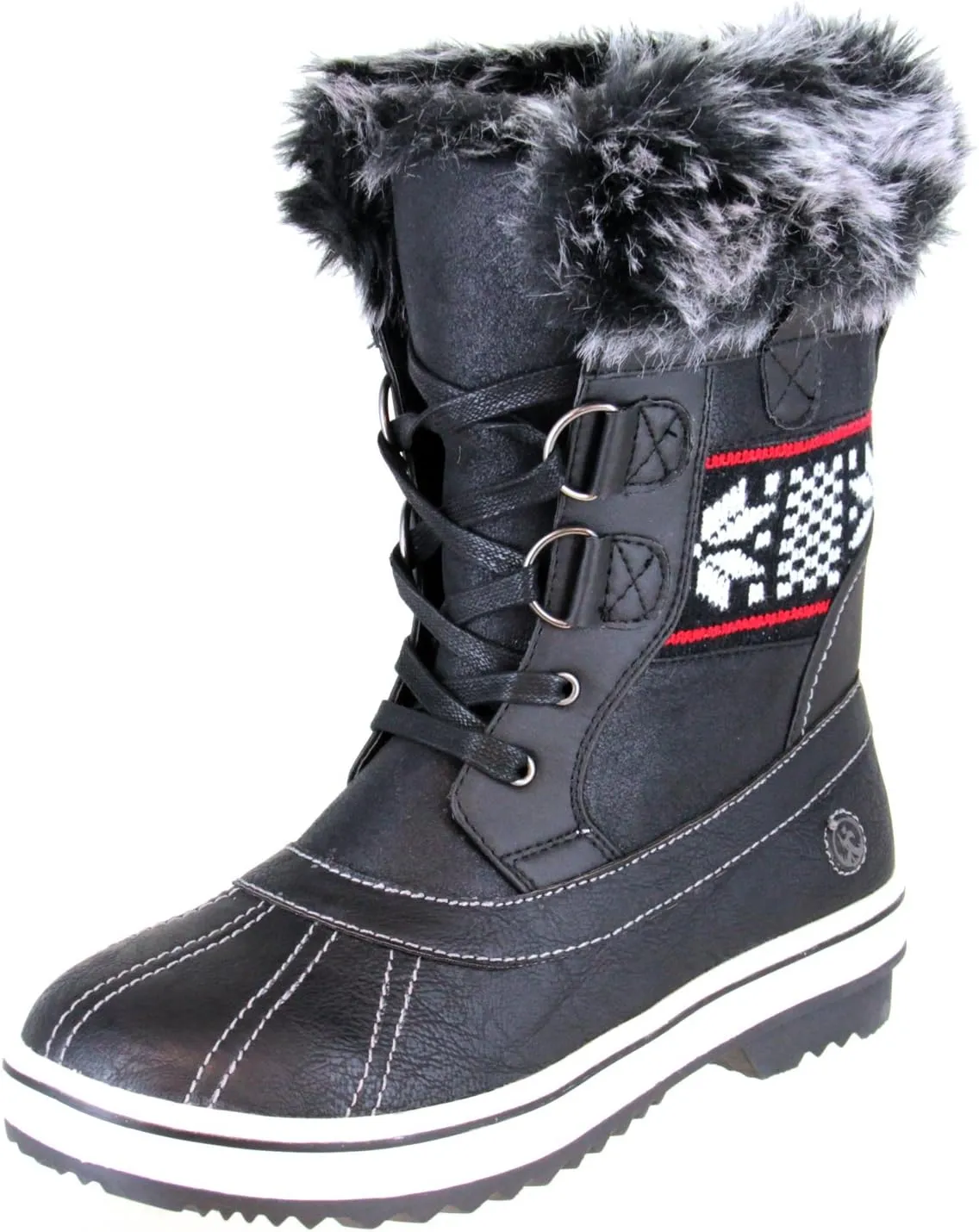 Northside Women's Brookelle Winter Snow Boot, Black, 10 M US