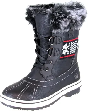 Northside Women's Brookelle Winter Snow Boot, Black, 10 M US