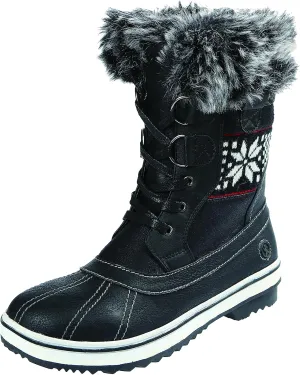 Northside Women's Brookelle Winter Snow Boot, Black, 8 M US