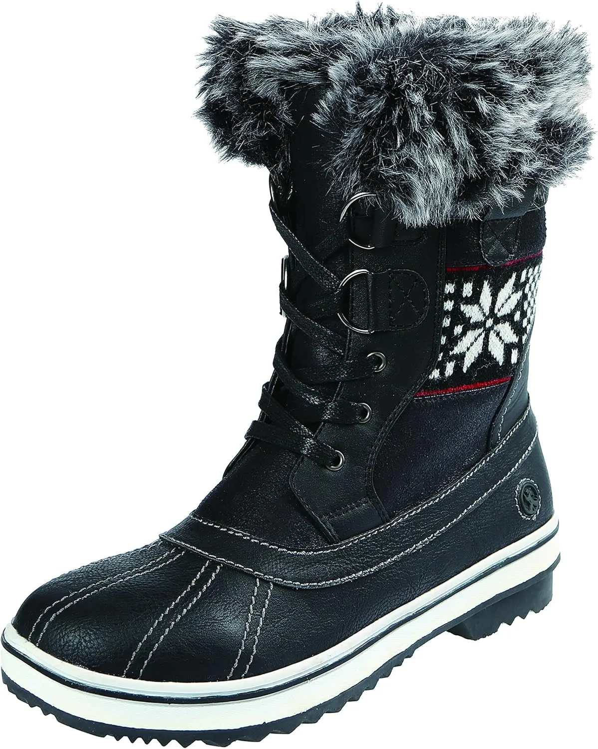 Northside Women's Brookelle Winter Snow Boot, Black, 8 M US