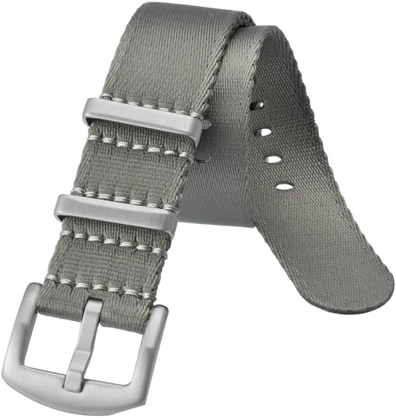 Nylon Watch Band 18mm 20mm 22mm Military Fashion Adjustable Watch Straps with Stainless Steel Buckle Include Tools
