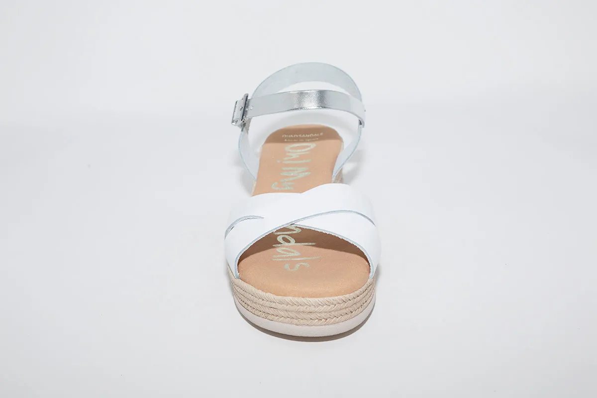 OH MY SANDALS - 4568 WHITE/SILVER