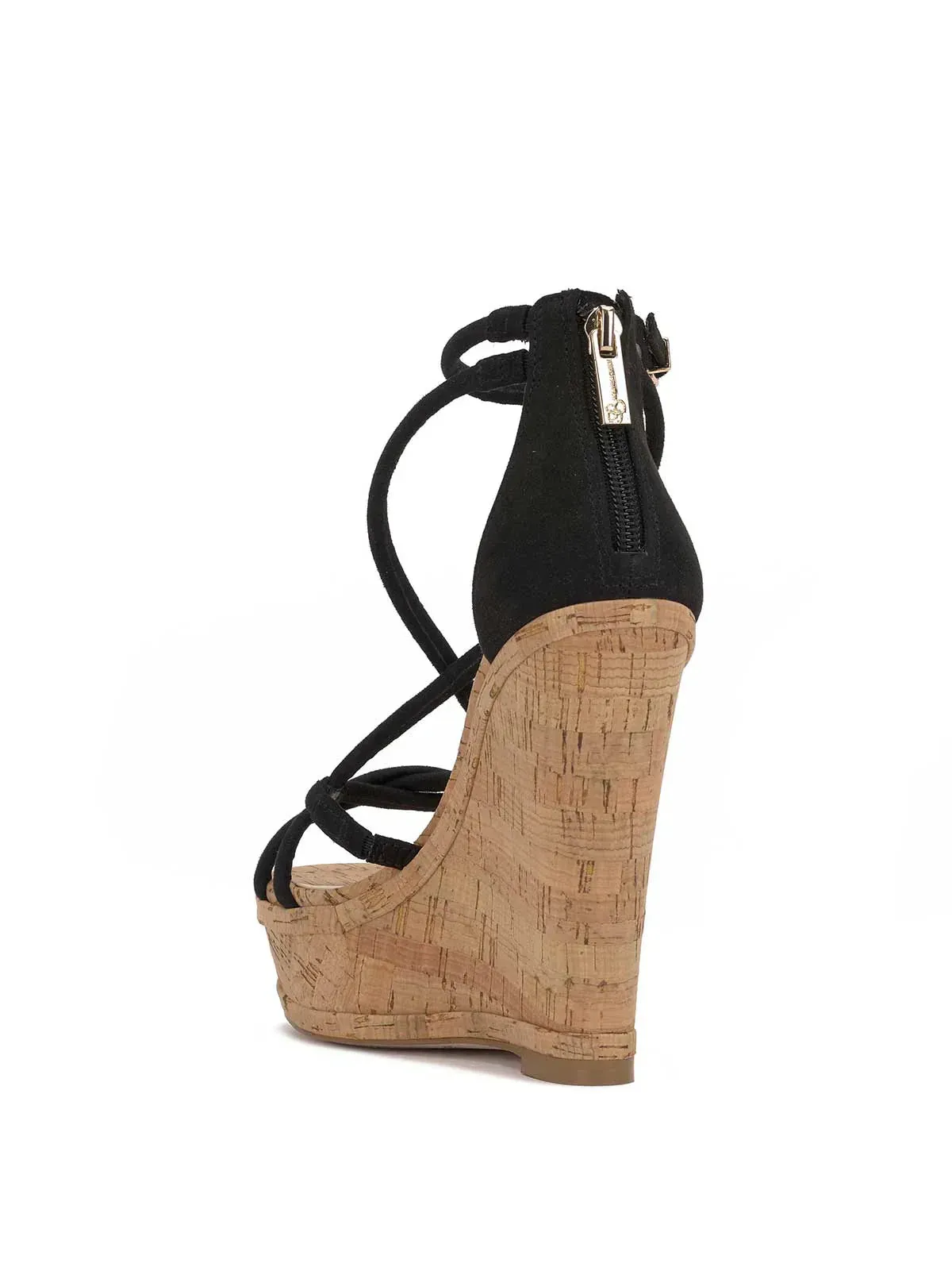 Olype Strappy Wedge Sandal in Natural
