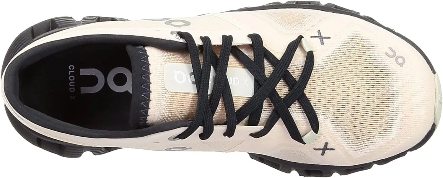 On Women's Cloud X 3 Sneakers, Fawn/Magnet, 10